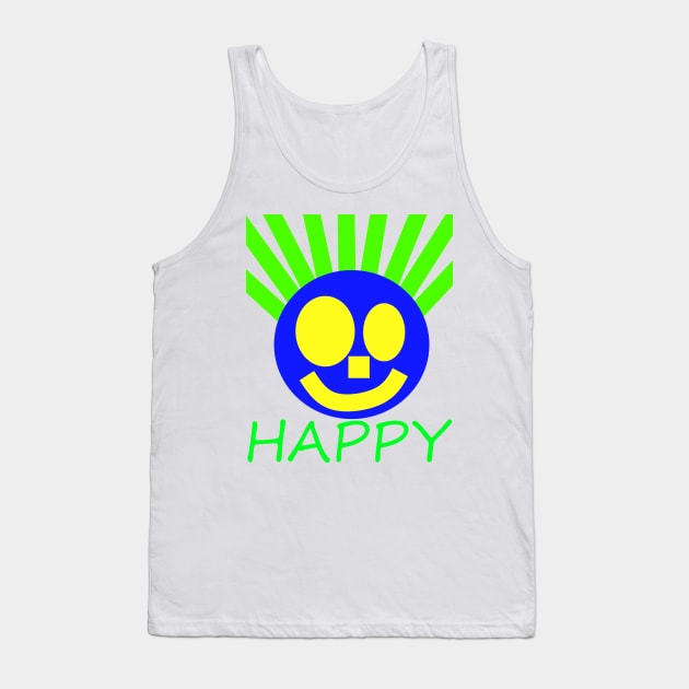 Happy Face Tank Top by simonjgerber